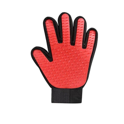 Pet Dog Cat Massage Hair Removal Grooming Comb Touch Cleaning Brush Magic Glove - Green Right Hand.