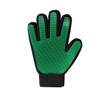 Pet Dog Cat Massage Hair Removal Grooming Comb Touch Cleaning Brush Magic Glove - Pink Left Hand.