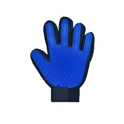 Pet Dog Cat Massage Hair Removal Grooming Comb Touch Cleaning Brush Magic Glove - Pink Right Hand.