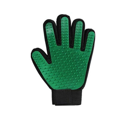 Pet Dog Cat Massage Hair Removal Grooming Comb Touch Cleaning Brush Magic Glove - Pink Right Hand.