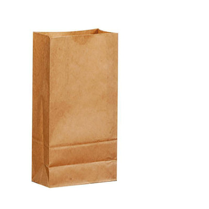 Brown Kraft Paper Bags Take Away Food Lolly Grocery Buffet Craft Gift Market Bag - 12X 7 X 21.5CM.