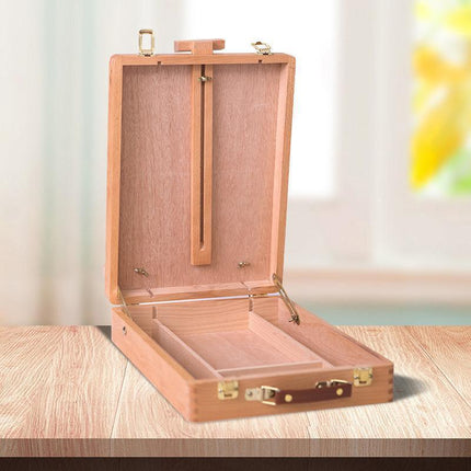 Portable Folding Easel Art Drawing Painting Wood Table Desktop Box Board.