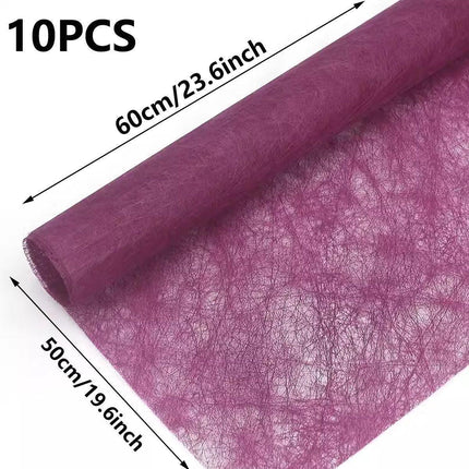 10pcs High Quality Flower Wrapping Paper DIY Bouquet Gift Wrap Floral Supplies - Army Green.