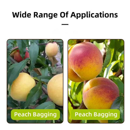 Paper Fruit Bags 100pcs Protective Bagging for Orchard Garden Harvest Storage.