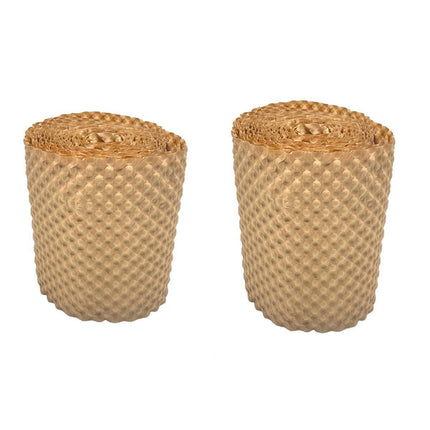 Cowhide Pressure Bubble Paper Roll Shock Absorbing Biodegradable Cushioning Wrap - 28x50m.