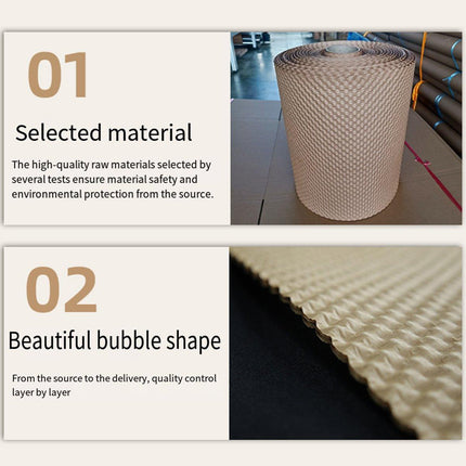 Cowhide Pressure Bubble Paper Roll Shock Absorbing Biodegradable Cushioning Wrap - 28x50m.