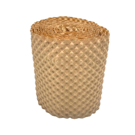 Cowhide Pressure Bubble Paper Roll Shock Absorbing Biodegradable Cushioning Wrap - 28x50m.