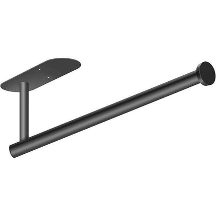 Kitchen Hanger Paper Roll Cabinet Towel Holder Organizer Rack Shelf Wall Adhesive - Silver.