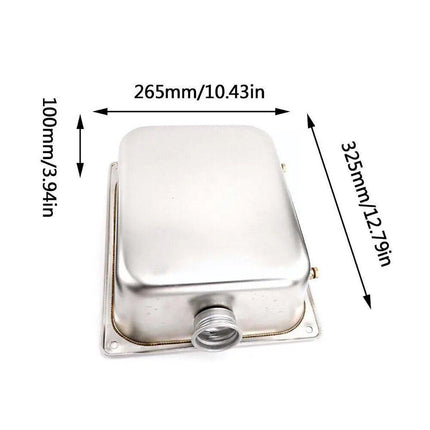 7L Stainless Steel Auxiliary Fuel Tank for Diesel Air Parking Heater with Lock.