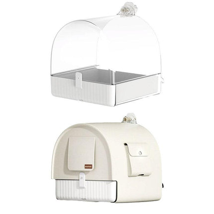 3in1 Parrot Bath Basin Bird Bathtub Cage or Accessory Pet Bird Feeder Water Bowl - Bathroom.