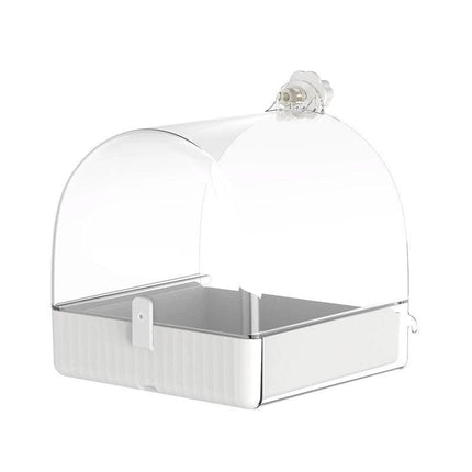 3in1 Parrot Bath Basin Bird Bathtub Cage or Accessory Pet Bird Feeder Water Bowl - Bathroom.
