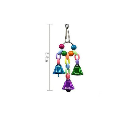 10pcs Parrot Toys Set Swing Ladder Chew Bell Toys for Cockatiels Budgies Cages.