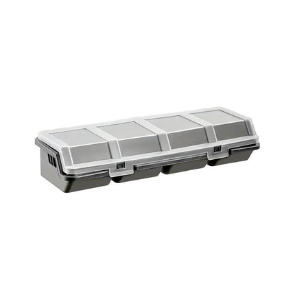 Plastic Screw Parts Storage Box Small Hardware Organizer Case with Four Grids.