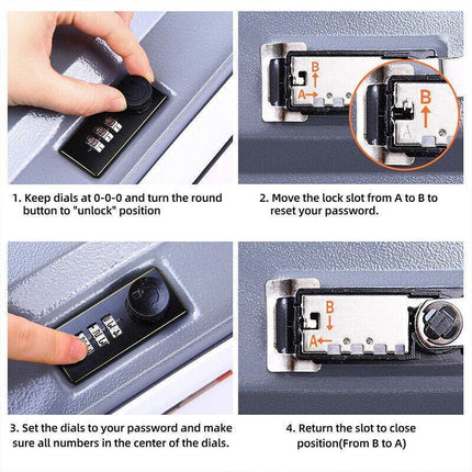 Dictionary Book Safe with Coded Lock Hidden Security Box for Money and Valuables.