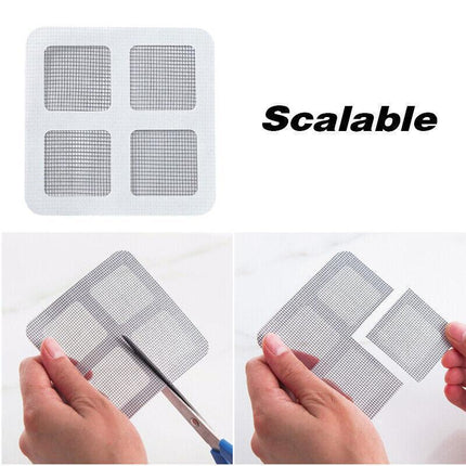 12X Fly Screen Net Repair Tape Patch Adhesive Door Curtain For Mending Holes Set.
