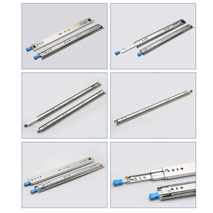 1 Pair Locking Drawer Slides Heavy Duty 120kg Runners Trailer 16 18 20 22 Inch - 20inch/500mm.