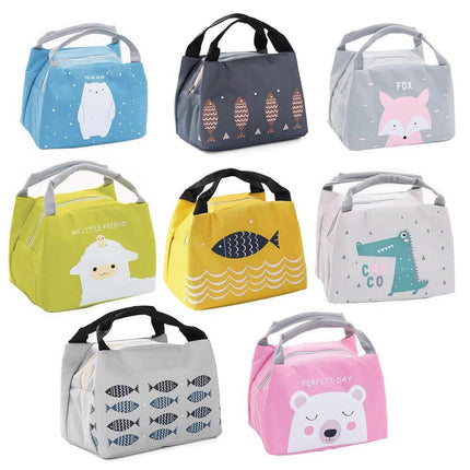 Portable Insulated Thermal Lunch Box Carry Tote Picnic Case Storage Bag 21x17x15cm - B04 (21x17x15cm).