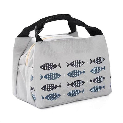 Portable Insulated Thermal Lunch Box Carry Tote Picnic Case Storage Bag 21x17x15cm - B04 (21x17x15cm).