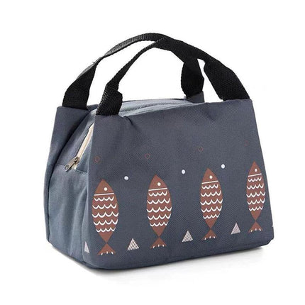 Portable Insulated Thermal Lunch Box Carry Tote Picnic Case Storage Bag 21x17x15cm - B04 (21x17x15cm).