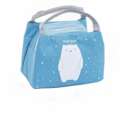 Portable Insulated Thermal Lunch Box Carry Tote Picnic Case Storage Bag 21x17x15cm - B04 (21x17x15cm).
