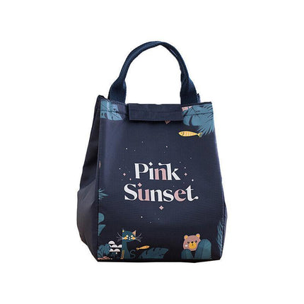 Portable Insulated Thermal Lunch Box Carry Tote Picnic Case Storage Bag 18x24x15cm - E02 (18x24x15cm).