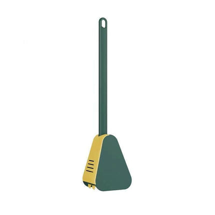 Golf Toilet Brush Long-Handled Toilet Brush Wall-Mounted Silicone Toilet Brush - Black.