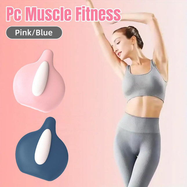 Hip and Inner Thigh Squeeze Trainer Compact Fitness Tool for Home Workouts - Pink.