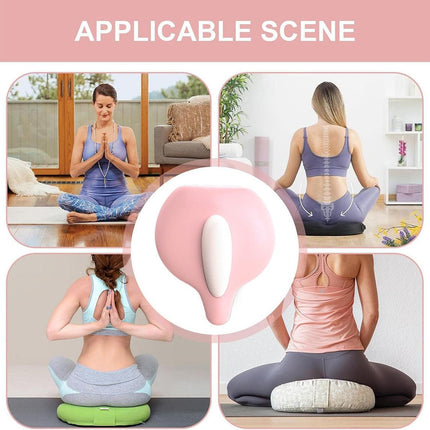 Hip and Inner Thigh Squeeze Trainer Compact Fitness Tool for Home Workouts - Pink.