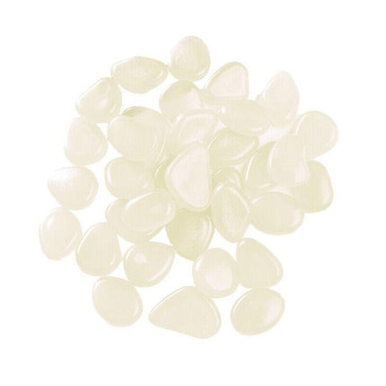 Pebbles Stone Glow in the Dark Rock Fish Tank Stones Garden Road - Green.