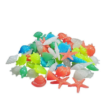 Pebbles Stone Glow in the Dark Rock Fish Tank Stones Garden Road - Green.