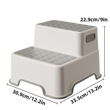 Bathroom Step Stool Booster for Washing Hands and Reaching Sinks Easily.