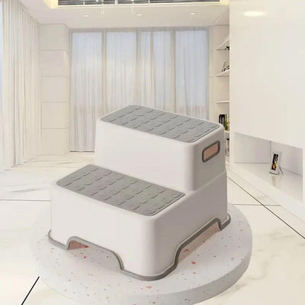 Bathroom Step Stool Booster for Washing Hands and Reaching Sinks Easily.