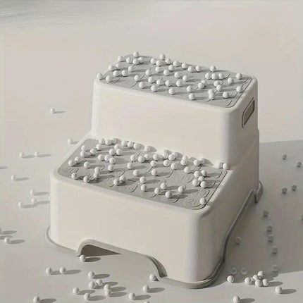 Bathroom Step Stool Booster for Washing Hands and Reaching Sinks Easily.