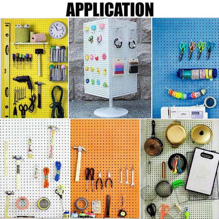 50X Pegboard Hooks Metal Panel Valcano Peg Board Hook Steel 50 100 150 200 Mm - 10CM.