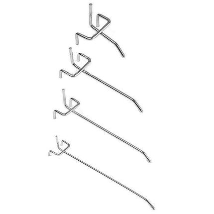 50X Pegboard Hooks Metal Panel Valcano Peg Board Hook Steel 50 100 150 200 Mm - 15CM.
