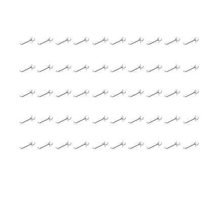 50X Pegboard Hooks Metal Panel Valcano Peg Board Hook Steel 50 100 150 200 Mm - 15CM.