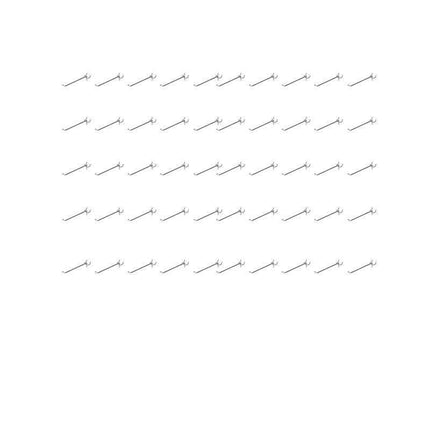 50X Pegboard Hooks Metal Panel Valcano Peg Board Hook Steel 50 100 150 200 Mm - 15CM.