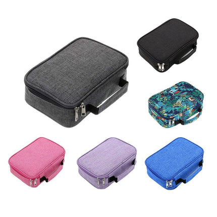 Large Capacity Waterproof Pen Pouch Pencil Case Student Stationery Storage Bag - Purple.