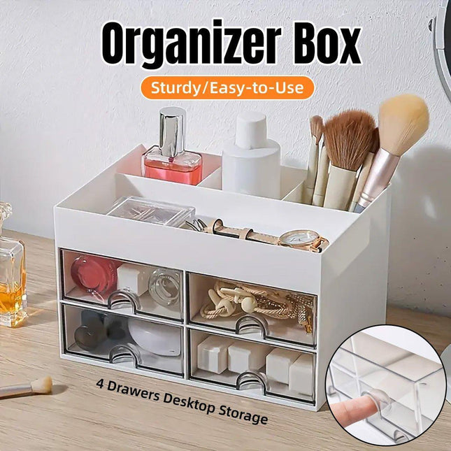 Large Capacity Pen Storage Box Desktop Organizer Multi-functional Stationery Box.