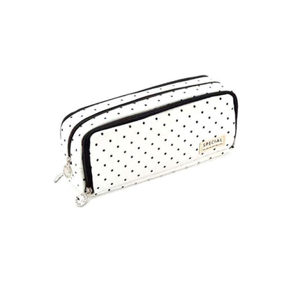 Zipper Pencil Case Large Capacity Storage Bag School Stationery Makeup Organizer - Dark Grey.