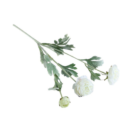 5pcs Artificial Peony Silk Flowers Bouquet Decor Faux Floral Arrangements - Champagne.