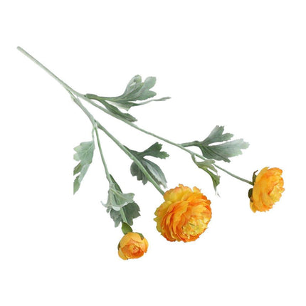 5pcs Artificial Peony Silk Flowers Bouquet Decor Faux Floral Arrangements - Champagne.
