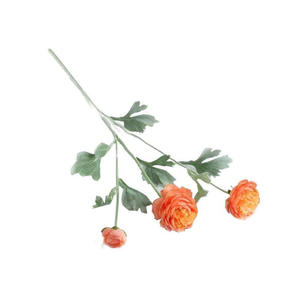 5pcs Artificial Peony Silk Flowers Bouquet Decor Faux Floral Arrangements - Champagne.