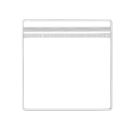 100pcs PVC Self-Sealing Jewelry Bags Anti-Oxidation Storage Dustproof Bags - 11*11cm.