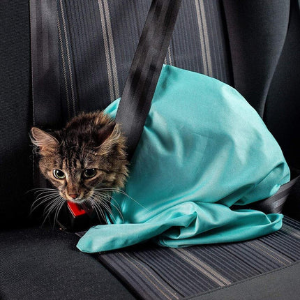 Portable Pet Shoulder Tote Bag for Cats and Small Dogs Outdoor Travel Carrier - Blue.