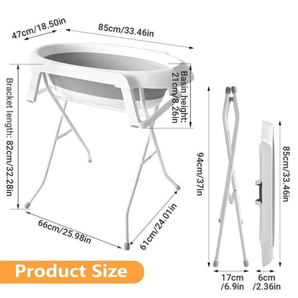 Pet Bath Tub Elevated Stand for Cats and Puppies Portable Bathing Tub for Pets.
