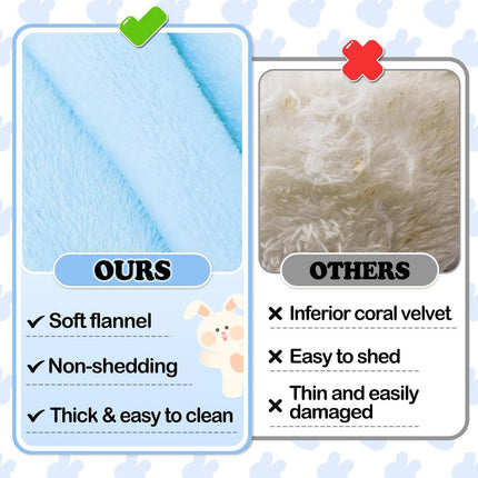Small Animal Bed Cushion Plush Sleeping Mat for Pet Carrier Cage Nest Hamster - Pink.