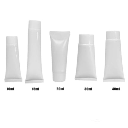 10x Soft Cosmetic Tubes for Face Wash Hand Cream Lotion Packaging Containers - 40ml.