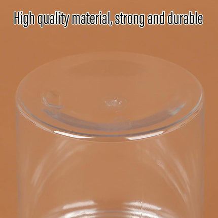 Wide Mouth Plastic Food Bottles 50pcs Transparent Sealed Storage Tanks Container - 8.5cm x 20cm.