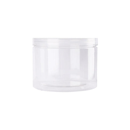 Wide Mouth Plastic Food Bottles 50pcs Transparent Sealed Storage Tanks Container - 8.5cm x 20cm.